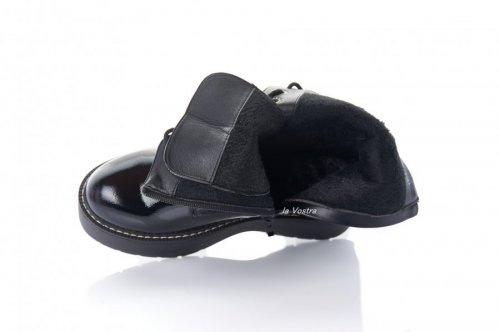 Черевики жіночі Weide 6849 (весняно-осінні, чорний, еко-шкіра)