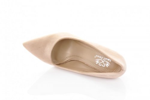 Туфлі жіночі Smail Swan 8716 (весна-літо-осінь, бежевий, еко-замш)