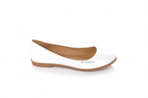 Балетки жіночі CHC-Shoes 2293 (весна-літо-осінь, білий)