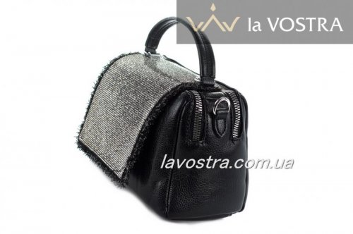 Сумка женская Velina Fabbiano 6615 (черный, эко-кожа)