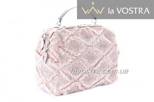 Сумка женская Velina Fabbiano 7060 (розовый, текстиль)