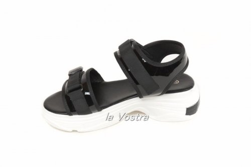 Босоножки женские Smail Swan 5950 (лето, черный, эко-кожа)