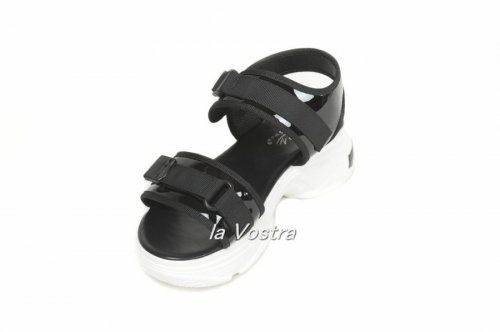 Босоножки женские Smail Swan 5950 (лето, черный, эко-кожа)