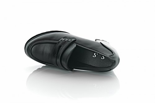 Туфлі жіночі S.S 9705 (весняно-осінні, чорні, еко-шкіра)