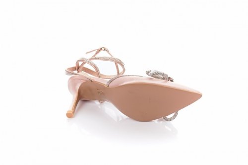 Босоніжки жіночі Yes mile 9163 (весняно-літні, рожевий, атласні)
