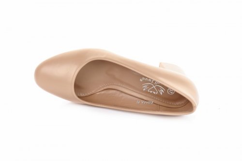 Туфлі жіночі Smail Swan 7799 (весна-літо-осінь, бежевий, еко-замш)
