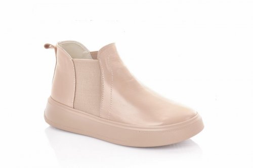 Кроссовки женские Ladi 9156 (весенне-осенние, капучино, кожа)