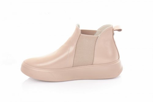 Кроссовки женские Ladi 9156 (весенне-осенние, капучино, кожа)