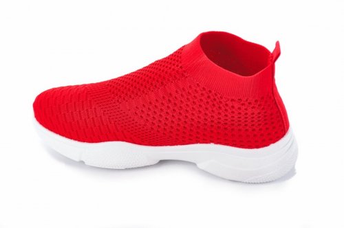 Мокасины женские Seastar 7115 (лето, красный, текстиль)