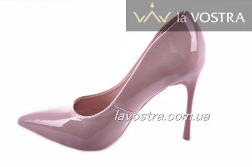 Туфлі жіночі Small Swan 6440 (весна-літо-осінь, рожевий, еко-лак)