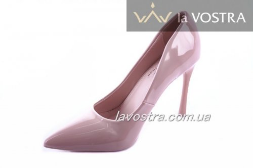 Туфлі жіночі Small Swan 6440 (весна-літо-осінь, рожевий, еко-лак)