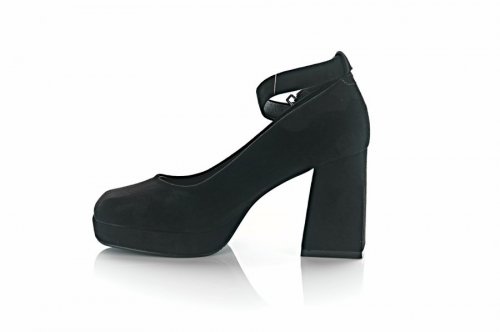 Туфлі жіночі Mejdelli 9742 (весняно-осінні, чорні, еко-замш)
