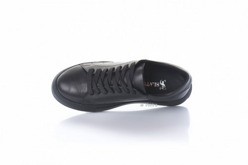 Кросівки жіночі Staturi 8087 (весна-літо-осінь, чорний, шкіра)