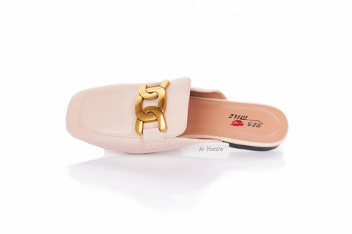 Мюлі жіночі Smail Swan 7936 (літо, бежевий, еко-шкіра)
