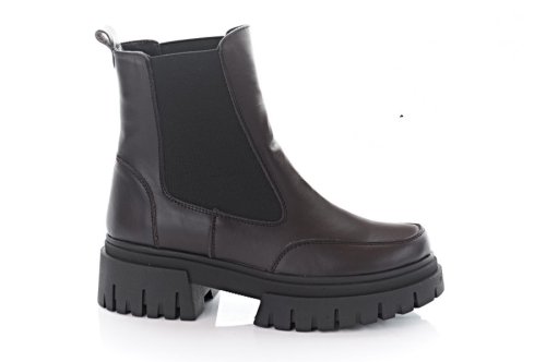 Черевики жіночі EDAN 10606 (зимові, шоколадні, шкіряні)