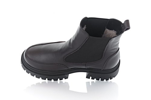 Черевики жіночі EDAN 10606 (зимові, шоколадні, шкіряні)
