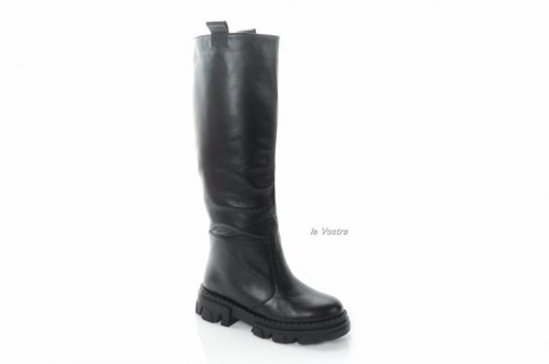Чоботи жіночі Steffe 8428 (зимові, чорний, шкіра)