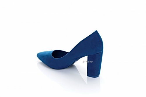 Туфлі жіночі Smail Swan 7698 (весна-літо-осінь, синій, еко-замш)