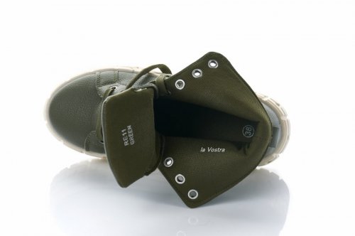 Кеды женские Seastar 8221 (весенне-осенние, зеленый, эко-кожа)
