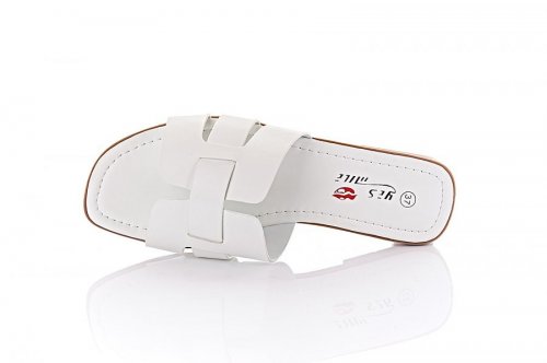 Шлепанцы женские Seastar 9525 (лето, белый, эко-кожа)