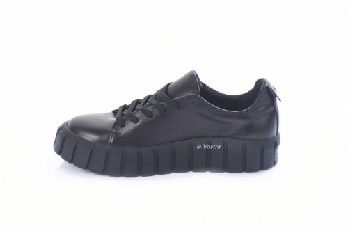 Кроссовки женские Dino Vittorio 7620 (весенне-осенние, черный, кожа)