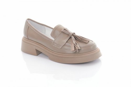 Лофери жіночі Steffe 9234 (весняно-осінні, капучино, натуральна-шкіра)