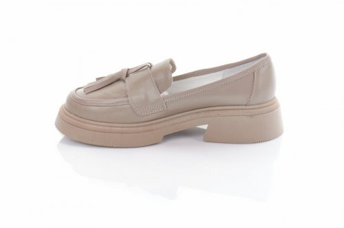 Лофери жіночі Steffe 9234 (весняно-осінні, капучино, натуральна-шкіра)