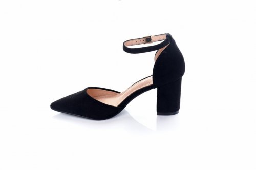 Босоножки женские Smail Swan 5851 (весна-лето-осень, черный, эко-замш)