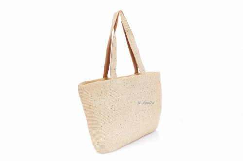 Сумка пляжна жіноча D & Bags 7841 (бежевий, текстиль)