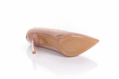 Туфлі жіночі Smail Swan 7851 (весняно-осінні, бежевий, еко-замш)