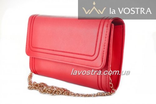Клатч женский Miss moda 6295 (красный, эко-кожа)