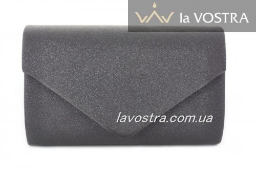 Клатч жіночий Miss moda 5401 (чорний, еко-замш)