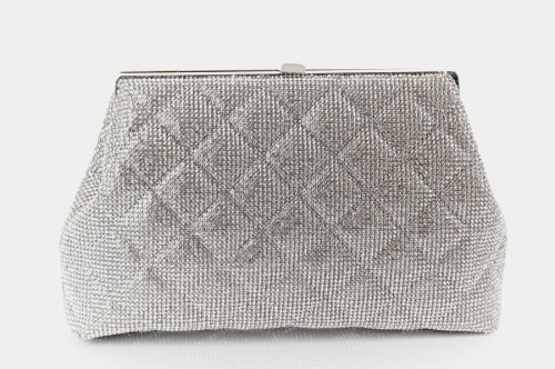 Сумка женская Flora&Co 11052 (серебряная, текстильная)
