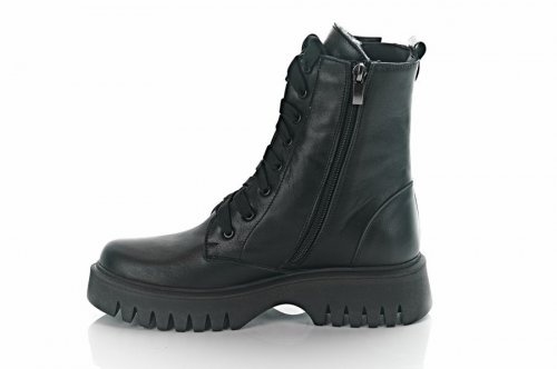 Черевики жіночі EDAN 9788 (зимові, чорні, шкіряні)