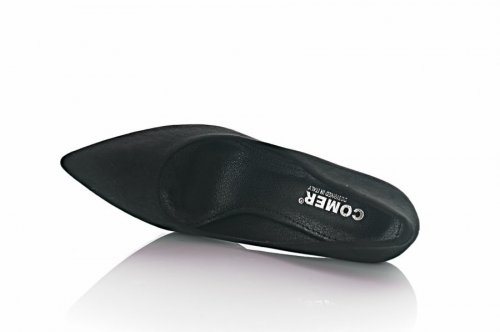 Туфлі жіночі Comer 9303 (весняно-осінні, чорний, еко-замш)