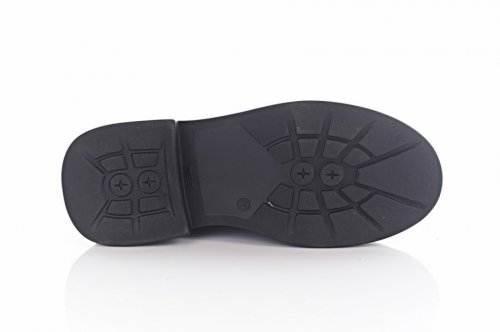 Лофери жіночі Steffe 9315 (весняно-осінні, чорний, натуральна шкіра)