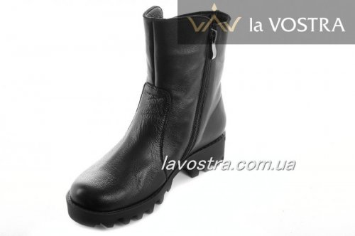 Сапоги женские Devis 6808 (зимние, черный, кожа)