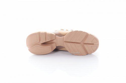 Кроссовки женские STILLI 8267 (зимние, бежевый, эко-кожа)