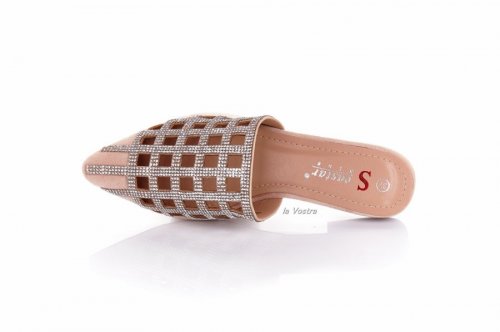 Сабо женские Seastar 7909 (лето, бежевый, эко-замш)