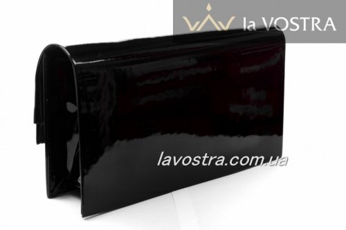 Клатч жіночий Miss moda 6570 (чорний, еко-лак)