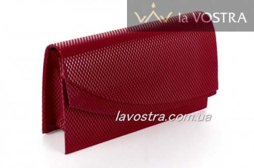 Клатч жіночий Miss moda 6572 (бордовий, еко-замш)
