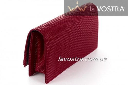 Клатч жіночий Miss moda 6572 (бордовий, еко-замш)