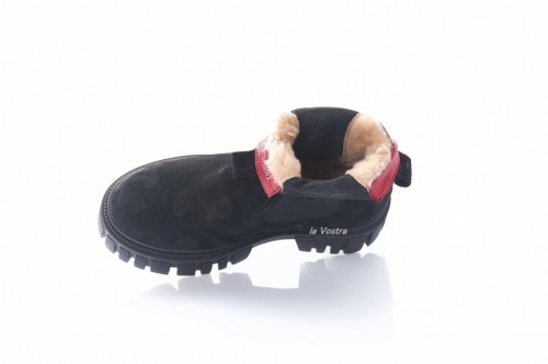 Черевики жіночі Ladi 8343 (зимові, чорний, замш)
