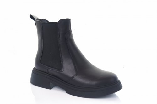 Черевики жіночі EDAN 9202 (весняно-осінні, чорний, шкіра)
