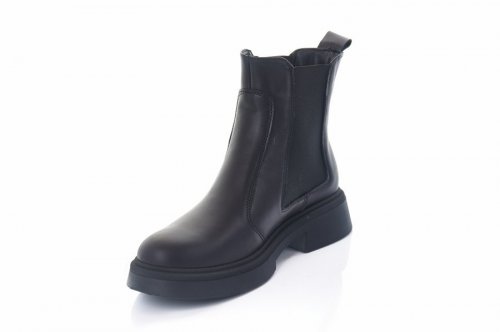 Черевики жіночі EDAN 9202 (весняно-осінні, чорний, шкіра)