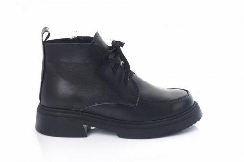 Черевики жіночі Steffe 9207 (весняно-осінні, чорний, натуральна шкіра)