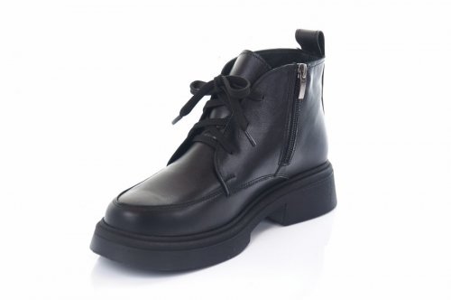 Черевики жіночі Steffe 9207 (весняно-осінні, чорний, натуральна шкіра)