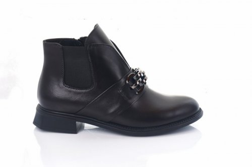 Черевики жіночі EDAN 9205 (весняно-осінні, чорний, натуральна-шкіра)