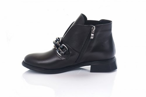 Черевики жіночі EDAN 9205 (весняно-осінні, чорний, натуральна-шкіра)