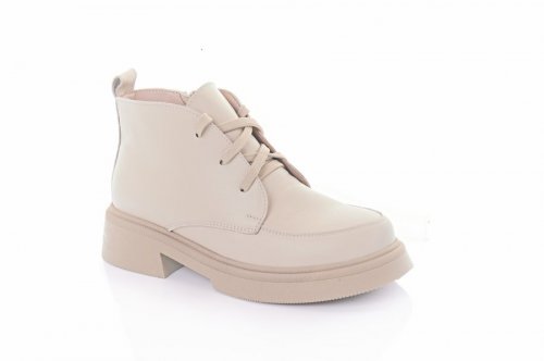 Черевики жіночі Steffe 9206 (весняно-осінні, бежевий, натуральна шкіра)